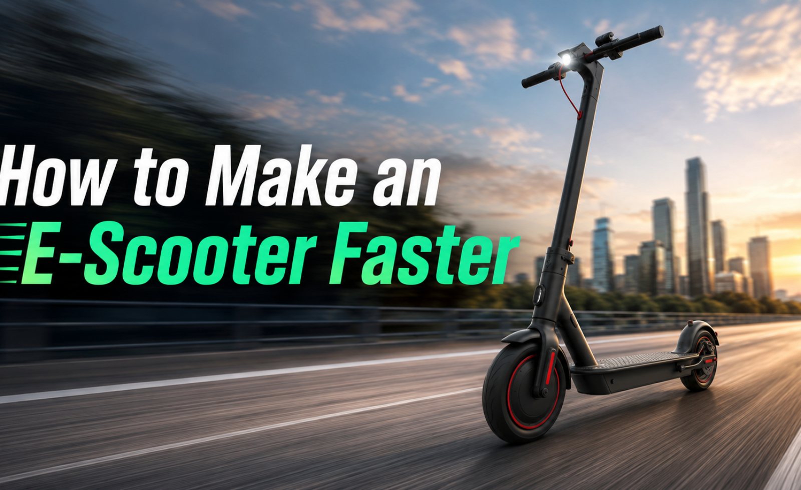 How to Make an E-Scooter Faster (Safely, Legally, and Without Breaking It)